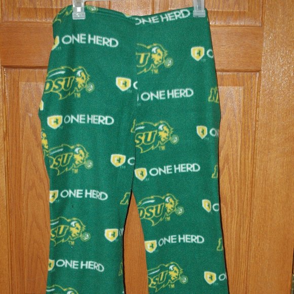 NDSU Bison Unisex Youth XL Grandma Pants Fleece Sleep Pants Lounge Pants - Picture 2 of 4